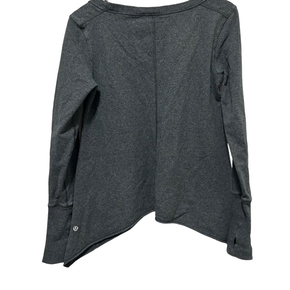 Lululemon Tea Lounge Long Sleeve Pullover in Heathered Coal Size Small 4 - Picture 8 of 14